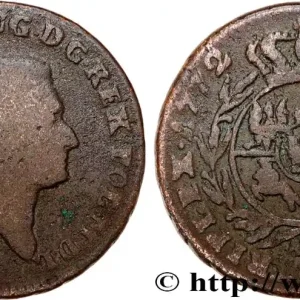 POLOGNE 3 Grosze (Troiak) Stanislas Auguste 1772 Varsovie fwo_747465 Monde Authentique