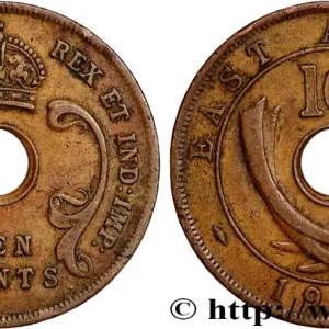 AFRIQUE DE L'EST 10 Cents (Georges VI) 1943 South Africa - SA fwo_747468 Monde Pas Cher