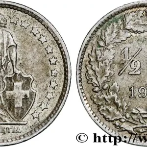 Vente Directe SUISSE 1/2 Franc Helvetia 1958 Berne fwo_747576 Monde