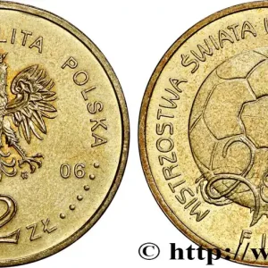 Seulement Aujourd’hui POLOGNE 2 Zlote Coupe du monde de Football FIFA en Allemagne 2006 Varsovie fwo_747606 Monde