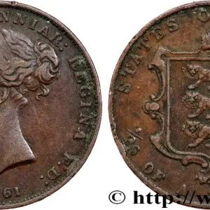 JERSEY 1/26 Shilling Victoria - Baillage de Jersey 1861 fwo_747872 Monde Offre Limitée