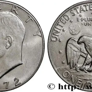 ÉTATS-UNIS D'AMÉRIQUE 1 Dollar Eisenhower 1972 Philadelphie fwo_747924 Monde Must-Have