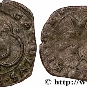 SAVOIE - DUCHÉ DE SAVOIE - CHARLES-EMMANUEL Ier Parpaiolle du 1er type (parpagliola di I tipo) 1581 Bourg-en-Bresse fwo_746571 Monde Paiement Sécurisé