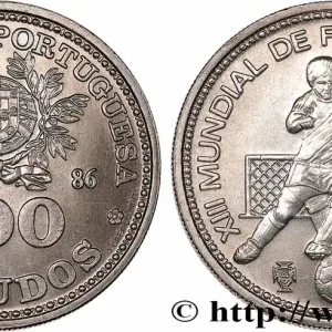 PORTUGAL 100 Escudos XIIIe Mondial de Football 1986 Lisbonne fwo_690183 Monde Prix Réduit