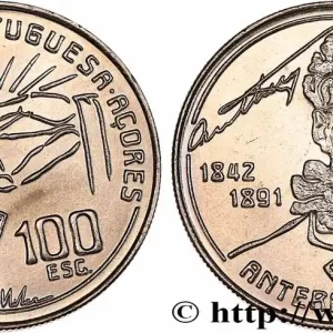 Dernière Chance AÇORES 100 Escudos 100e anniversaire de la mort du poète Antero de Quental 1991 fwo_690237 Monde