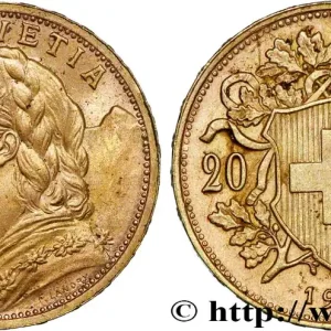Meilleur Choix OR, PALLADIUM ET PLATINE INVESTISSEMENT 20 Francs or "Vreneli" 1947 Berne fwo_732453 Monde