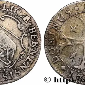 SUISSE - CANTON DE BERNE 1/2 Batzen ours 1755 fwo_745750 Monde En Vogue