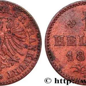 Pas Cher ALLEMAGNE - VILLE LIBRE DE FRANCFORT 1 Heller ville libre de Francfort aigle 1865 fwo_748206 Monde