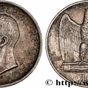 Prix Choc ITALIE 5 Lire Victor Emmanuel III 1928 Rome fwo_748317 Monde