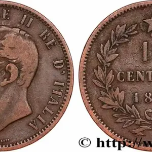 ITALIE 10 Centesimi Victor Emmanuel II 1866 Milan fwo_748320 Monde Garantie Incluse