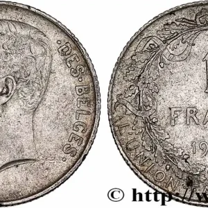Exclusif BELGIQUE 1 Franc Albert Ier légende française 1911 fwo_748388 Monde