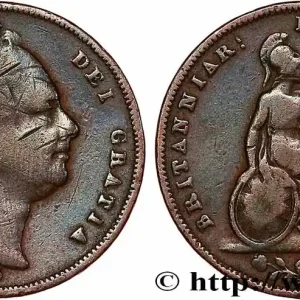 Commander Vite ROYAUME-UNI 1 Farthing Guillaume IV 1835 fwo_748957 Monde