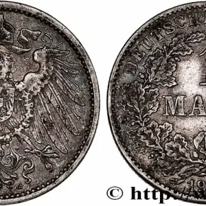 ALLEMAGNE 1 Mark, 2e type 1907 Karlsruhe fwo_748992 Monde Acheter En Ligne