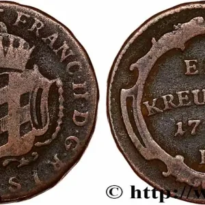 Populaire ALLEMAGNE - AUTRICHE ANTÉRIEURE 1 Kreuzer Vorderoesterreich, légende au nom de François II d’Autriche 1794 Günzburg - H fwo_749154 Monde