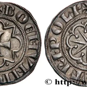ÉTATS LATINS D'ORIENT - COMTÉ DE TRIPOLI - BOHÉMOND VI Gros à l’étoile c. 1280 Tripoli fwo_717250 Monde Livraison Express