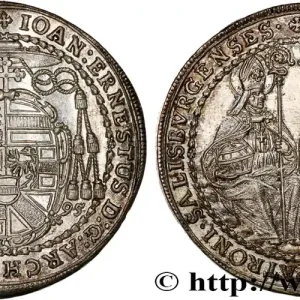 AUTRICHE - ARCHEVÊCHÉ DE SALZBOURG - JEAN-ERNEST DE THUN 1/2 Thaler 1694 fwo_719935 Monde Livraison Express
