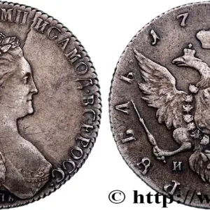 RUSSIE - CATHERINE II Rouble 1782 Saint-Pétersbourg fwo_723384 Monde Nouvel Arrivage