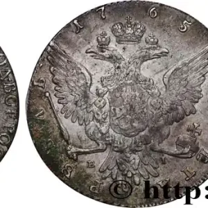 Prix Choc RUSSIE - CATHERINE II Rouble 1765 Saint-Pétersbourg fwo_743821 Monde