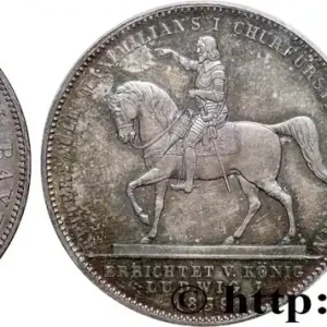 ALLEMAGNE - ROYAUME DE BAVIÈRE - LOUIS Ier 2 Thaler 1839 Munich fwo_743939 Monde Bon Marché
