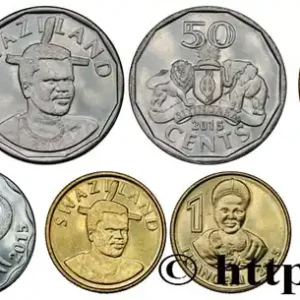 SWAZILAND Lot de 6 monnaies 1, 2, 5, 10, 20, et 50 Cents 2015 fwo_480518 Monde Soldes