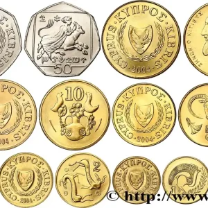 CHYPRE Lot de 1, 2, 5, 10, 20 et 50 Cents 2004 2004 fwo_483266 Monde Top Qualité