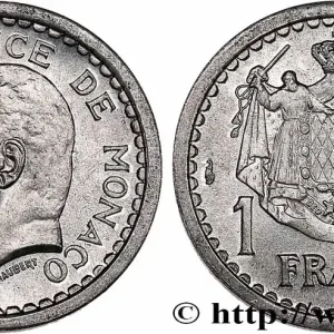 Réduction MONACO 1 Franc Louis II (1943) Paris fwo_736587 Monde
