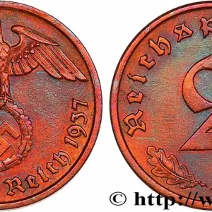Nouveauté ALLEMAGNE 2 Reichspfennig 1937 Berlin fwo_745777 Monde
