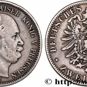 ALLEMAGNE - PRUSSE 2 Mark Guillaume Ier 1876 Berlin fwo_748471 Monde Nouveauté