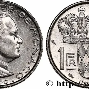 Offre Spéciale MONACO 1 Franc Rainier III 1960 Paris fwo_750017 Monde
