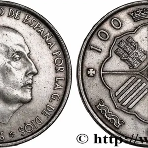 Livraison Mondiale ESPAGNE 100 Pesetas Francisco Franco (1966 dans les étoiles) 1966 Madrid fwo_750202 Monde