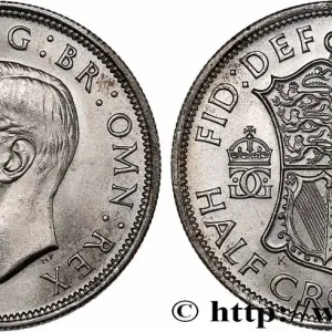 Produit De Marque ROYAUME-UNI 1/2 Crown Georges VI 1946 fwo_750218 Monde