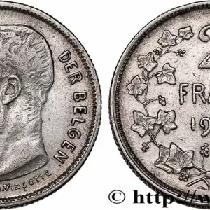 Commande En Gros BELGIQUE 2 Frank (Francs) Léopold II légende flamande 1909 fwo_750324 Monde