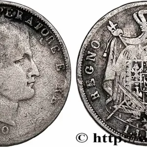 ITALIE - ROYAUME D'ITALIE - NAPOLÉON Ier 1 Lira Napoléon Empereur et Roi d’Italie 1810 Milan fwo_751043 Monde Prix Choc