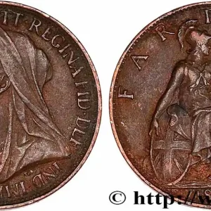 Satisfait Ou Remboursé ROYAUME-UNI 1 Farthing Victoria “Old Head” 1898 fwo_751108 Monde