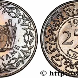 Haute Qualité SURINAM 250 Cents 1989 Royal British Mint fwo_751126 Monde