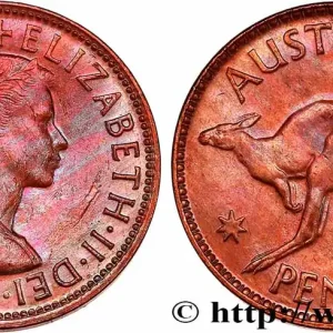 Livraison Express AUSTRALIE 1 Penny Elisabeth II 1964 Melbourne fwo_751302 Monde