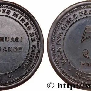 Vente Flash CHILI 5 Pesos Société Française des mines de cuivre - Collahuasi La Grande N-D fwo_751316 Monde