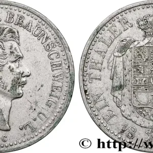 ALLEMAGNE - DUCHÉ DE BRUNSWICK ET LUNEBOURG - GUILLAUME 1 Thaler 1839 Brunswick fwo_748191 Monde Livraison Express