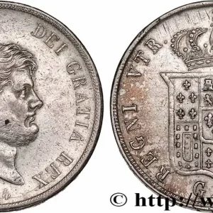 Garantie Incluse ITALIE - ROYAUME DES DEUX-SICILES 120 Grana Ferdinand II 1854 Naples fwo_749129 Monde