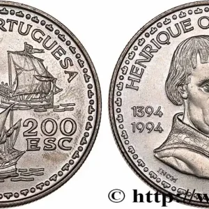 PORTUGAL 200 Escudos 600e anniversaire de la naissance de Henri le navigateur 1994 fwo_690248 Monde Nouvelle Collection