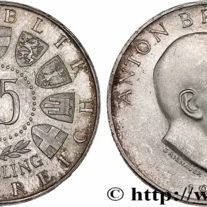 AUTRICHE 25 Schilling le compositeur Anton Bruckner 1962 fwo_725786 Monde En Vogue