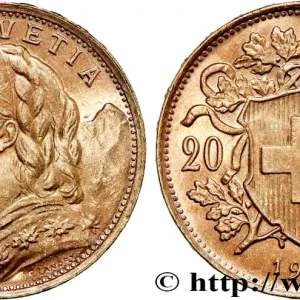 OR, PALLADIUM ET PLATINE INVESTISSEMENT 20 Francs or "Vreneli" 1947 Berne fwo_735637 Monde Gros Lot