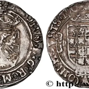 Commande En Gros PAYS-BAS ESPAGNOLS - DUCHÉ DE BRABANT - CHARLES V DIT CHARLES QUINT Demi-réal n.d. Anvers fwo_744225 Monde