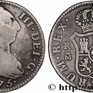 Artisanat ESPAGNE 2 Reales Charles III 1775 Madrid fwo_745699 Monde