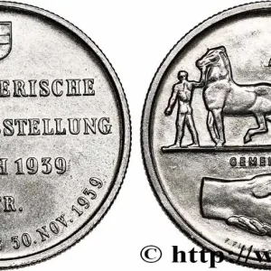 SUISSE 5 Francs Exposition de Zurich 1939 Huguenin - Le Locle fwo_748827 Monde Meilleure Qualité