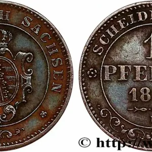 ALLEMAGNE - SAXE 1 Pfennig 1865 Dresde fwo_752159 Monde Jusqu’à Épuisement Des Stocks