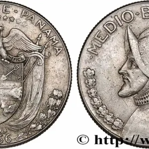 PANAMA 1/2 Balboa Vasco Nunez de Balboa 1966 Royal Canadian Mint fwo_752169 Monde Livraison Express