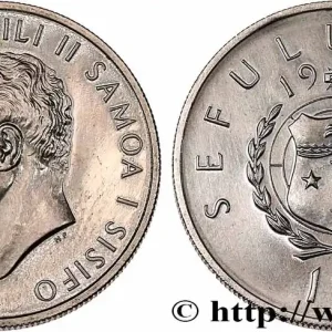 SAMOA Ouest 10 Sene roi Malietoa Tanumafili II 1967 Royal Mint fwo_752197 Monde Bon Marché