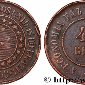 BRÉSIL 40 Réis 1908 fwo_752203 Monde Retour Gratuit