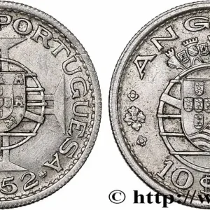 Prix Choc ANGOLA 10 Escudos colonie portugaise 1952 fwo_752264 Monde